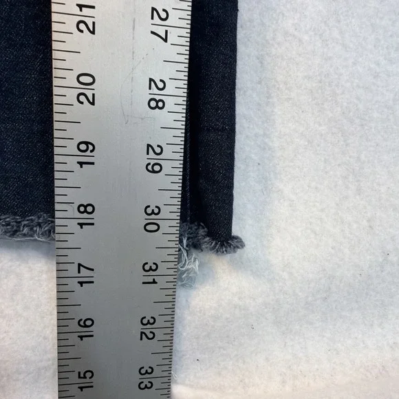 Jessica Simpson Daisy Flare Blue Denim Jeans Womens Size 12 Stretch Raw Hem Y2K - Picture 5 of 16